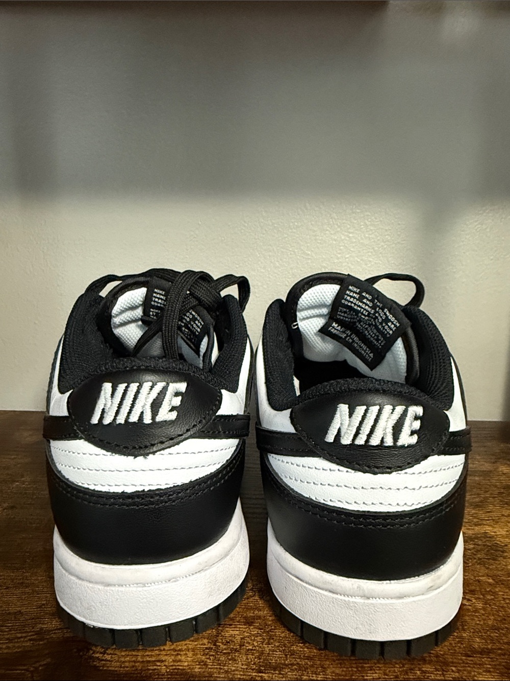 Nike Black and White Low-Top Skate Sneakers - Picture 5 of 14